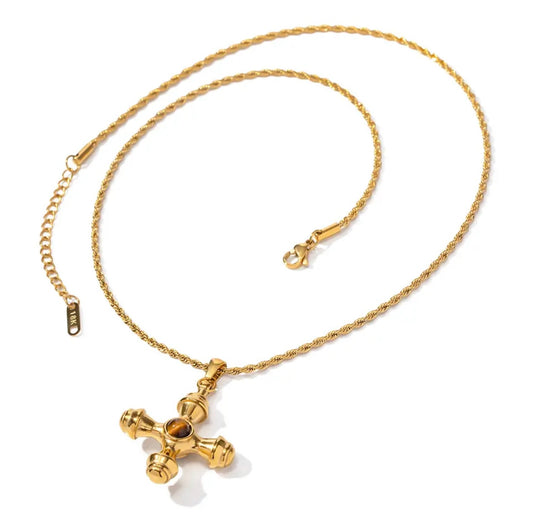 GOLD CROSS NECKLACE