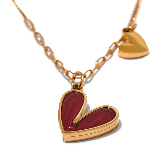 RED HEART NECKLACE