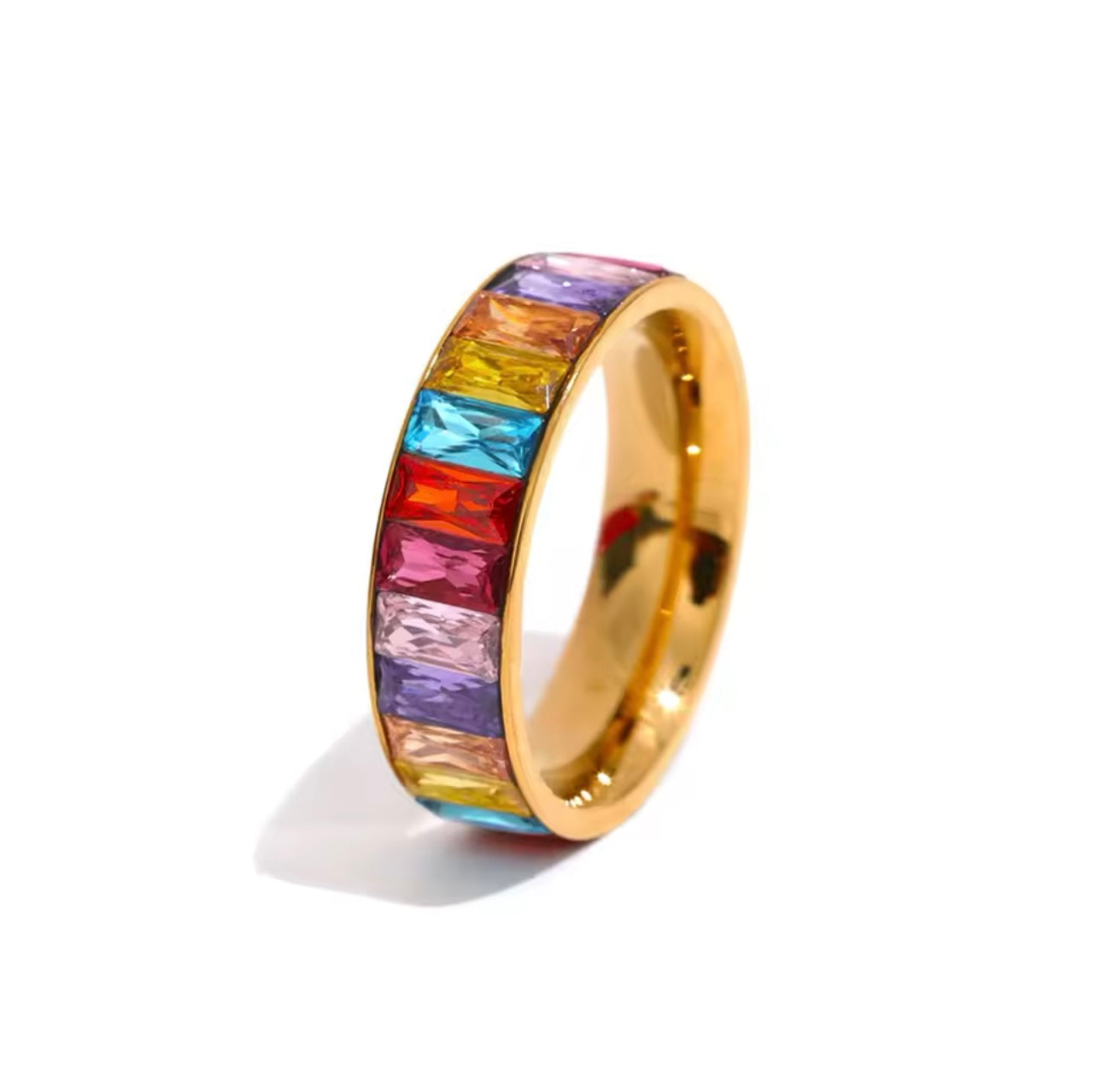 MULTICOLOR ZIRCON RING