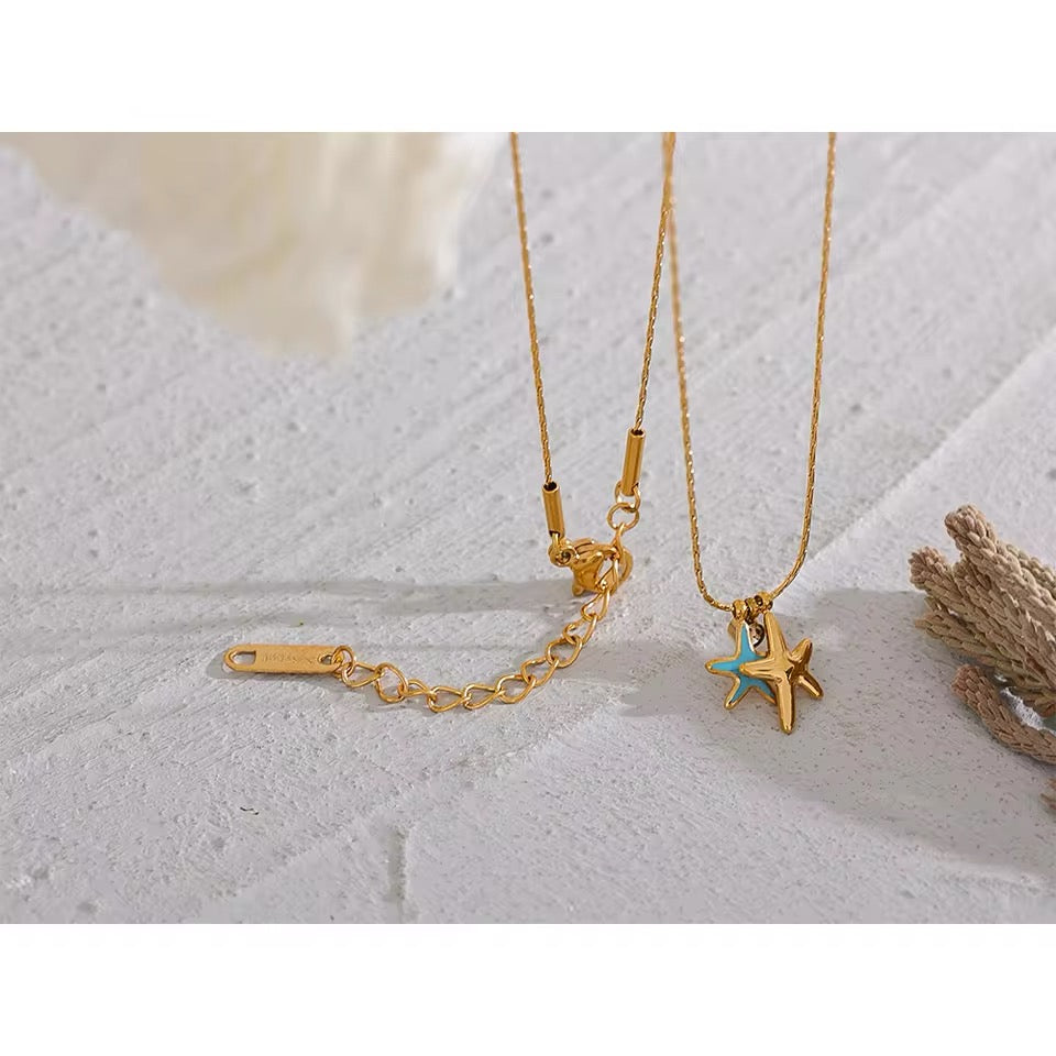 TWO STARS NECKLACE