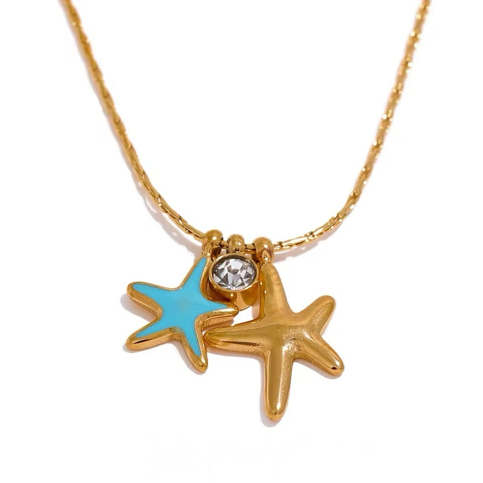 TWO STARS NECKLACE